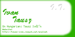 ivan tausz business card